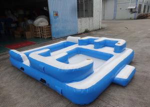 China Entermainment 6 Person Inflatable Floating Island , Inflatable Shock Rocker factory
