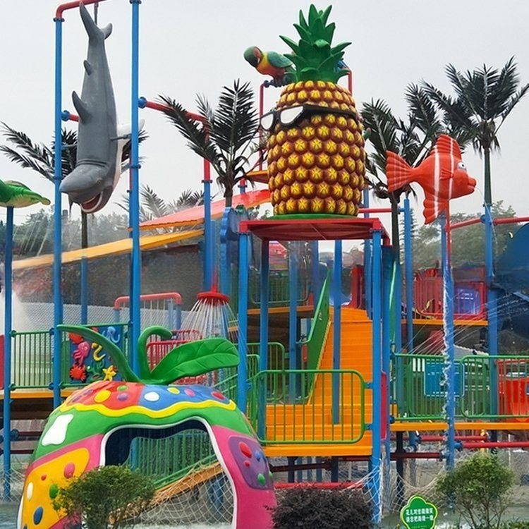 Fiberglass Medium Water House for Outdoor Water Park Playground