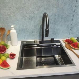 China Undermount Stainless Steel Kitchen Sink with Drainboard on sale