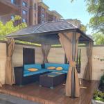 Aluminum Outdoor Hardtop Gazebo Gazebos With Polycarbonate Roof