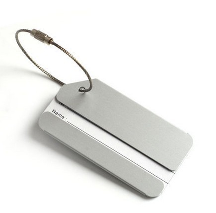 Aluminium Colorful Luggage Tag Boarding Pass Card Logo Customized