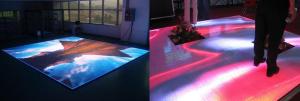 China Professional Structure Led Dance Floor Rental , P4.81 P6.25 LED Color Changing Dance Floor factory