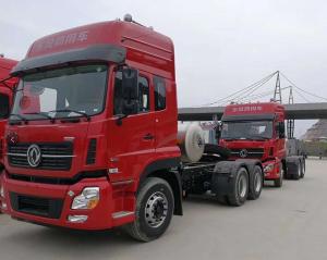 China Dongfeng Used Truck Trailers , Used Tractor Units 7560×2500×3030mm 6×4 Drive Mode factory