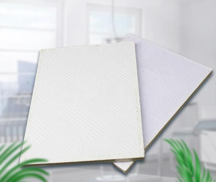 Custom Design Acoustical Sound PVC Gypsum Suspended Ceiling Tiles