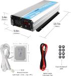 DC24V Pure Sine Wave Hybrid Solar Inverter 3000W MSDS UN38.3