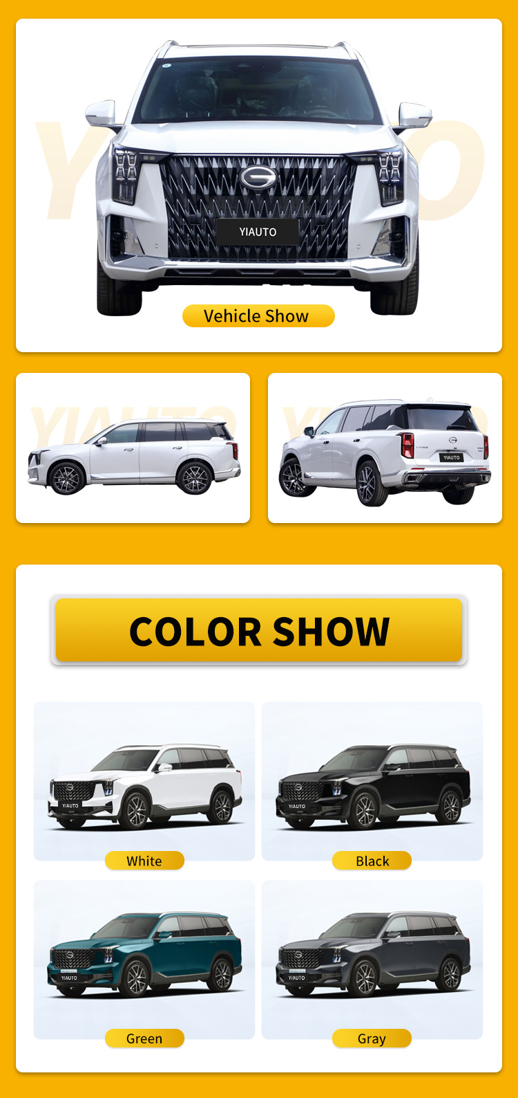 GAC Vehicles Petrol GS8 Rear Suspension Multi-link High Speed Compact SUV 0km LED Camera Electric Light 12 Leather 4wd