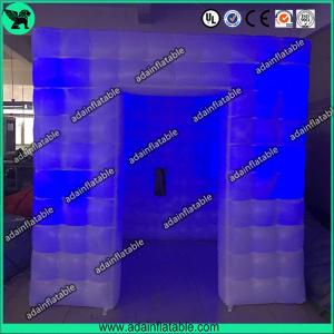 China 2.5*2.5*2.5 Wedding Inflatable Booth Tent/Lighting Decoration Inflatable Photo Booth factory
