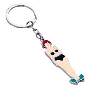 China Customized Cute Metal Keychain For Holding Everyday Keys With Durable Oil Filled Logo factory