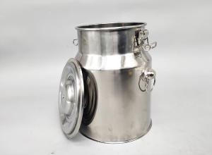 China Small capacity 6 Litres restaurant exclusive food bucket Stainless Steel milk can factory