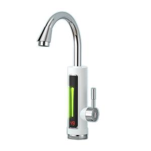 China 220V Electric Heated Basin Tap LVD IPX4 Kitchen Faucet With Temperature Display factory