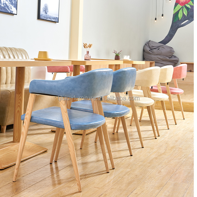 Modern Style Soft Seat Chair for Living Room and Hotel Solid Wood Fabric Wooden Dining Chair of Modern Design