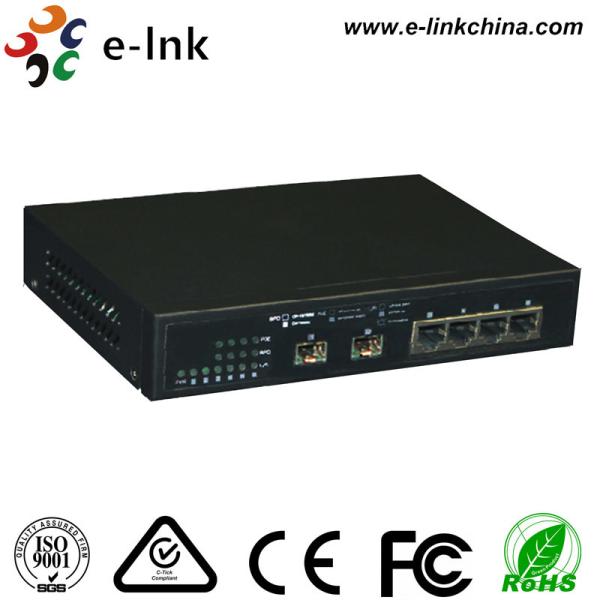 Entry Level Industrial Fiber Optic Hub Network Switch With Fiber Ports 10 / 100