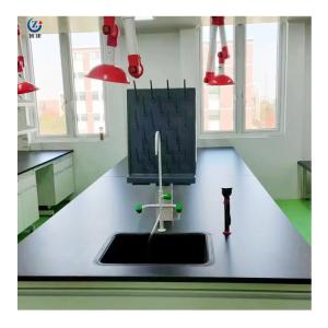 China Customized Length Lab Island Bench Work Table 75x90cm With 2 Lockers 2 Doors factory