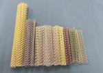 Gold Bronze Color Decorative Metal Mesh Curtain Coil Drapery Panel Wall