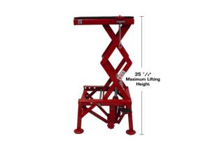 China ET135 Hydraulic Motorcycle Lift Small Hydraulic Stationary Lift Platform For Lifting Motorcycle Capacity 30Kg factory