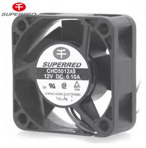 China 50x50x20 DC Cooling Fan Black Color For Electrical Fireplace / Oven / Wall Cooler factory