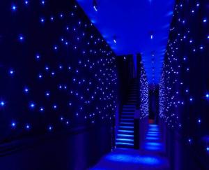 China Hot Sale 4*6m Blue And White LED Cloth LED Star Curtain For Stage Party Decoration Effect Backdrop LED Light factory