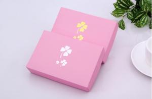 China Hot Foil Stamping Underwear Packaging Box Corrugated Board Pink Color factory