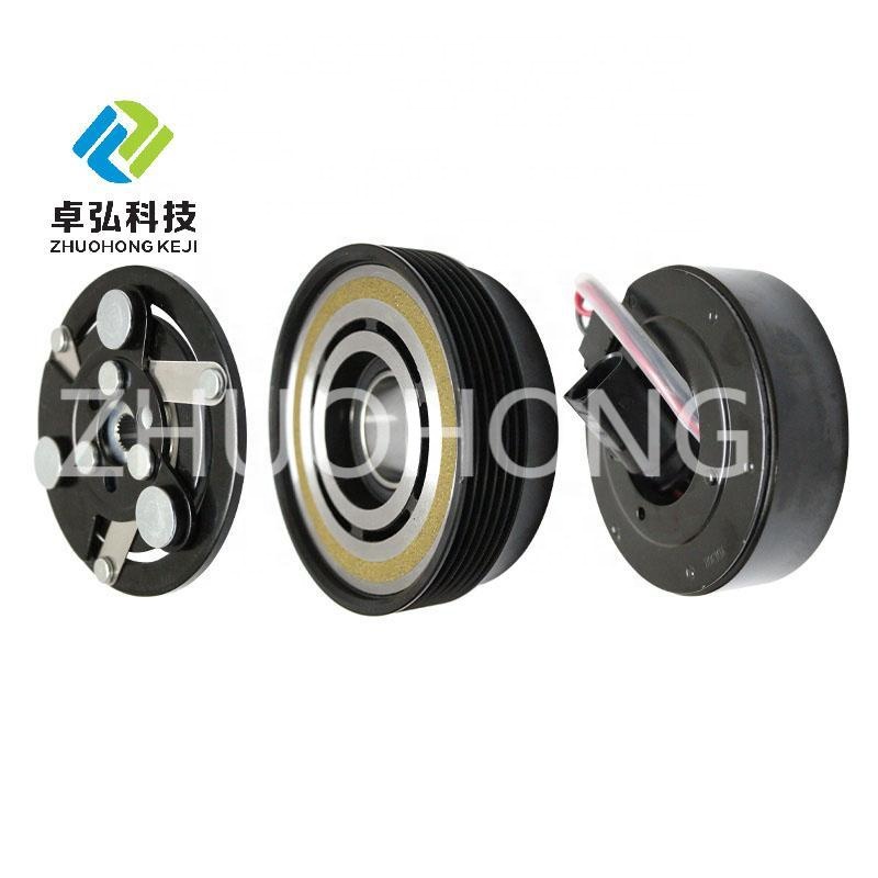 JH-COPUDZ008 SD-7V16 Auto AC Compressor Pulley Clutch Kit 6PK 120MM 12V For BORA 1J2 2001-2006 1.8