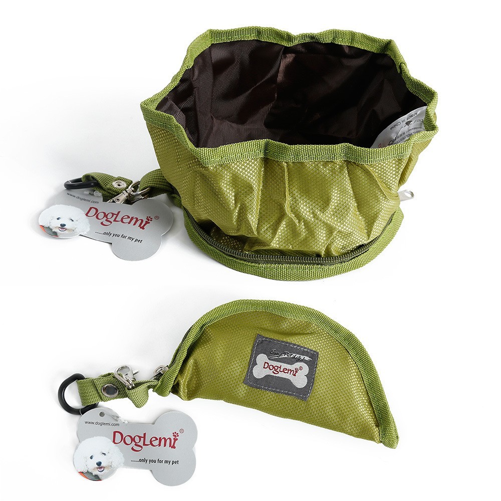 Lightweight Nylon Portable Dog Bowl Outdoor Waterproof 200g