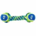 Nylon TPR Dog Tough Chew Toys Tennis With Rubber Handle Eco Friendly