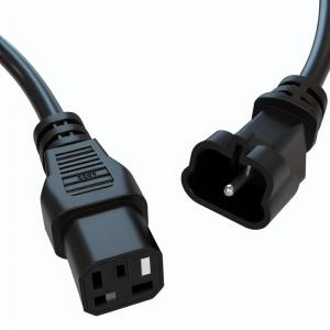 Right-Angle C13 to C13 Power Extension Cord for PDU Server Monitor