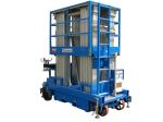 Safety Hydraulic Mobile Elevating Work Platform 8m Four Mast For Outdoor