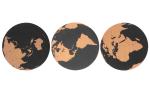 Waterproof Circle World Map Pin Boards Dia30cm Thick 0.5cm