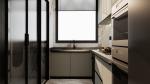 Sleek And Functional Green Bean Grey L Shape Kitchen Cabinets Modern Style
