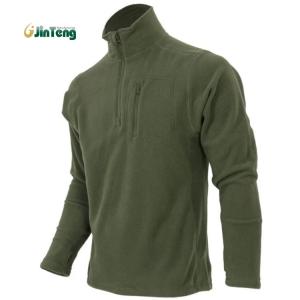China Polyester Soft Shell Mens Tactical Fleece Jacket Windproof Waterproof factory