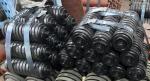 Mining Belt Conveyor Accessories Rubber Impact Idler Roller Shock Absorbing