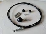6mm Outer Diameter Multi Gym Cables / Fitness Spare Parts Nylon Coated Steel