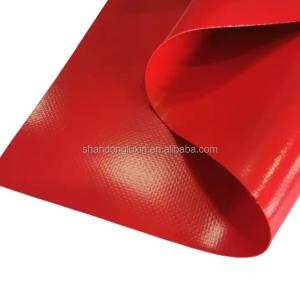 China 650 gsm PVC Coated Tarpaulin for Truck Tent Yarn Count 500D-1500D Plastic Canvas Roll factory