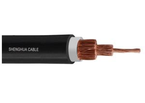 China Flexible Copper Wire Rubber Sheathed Cable Black Welding Cable factory