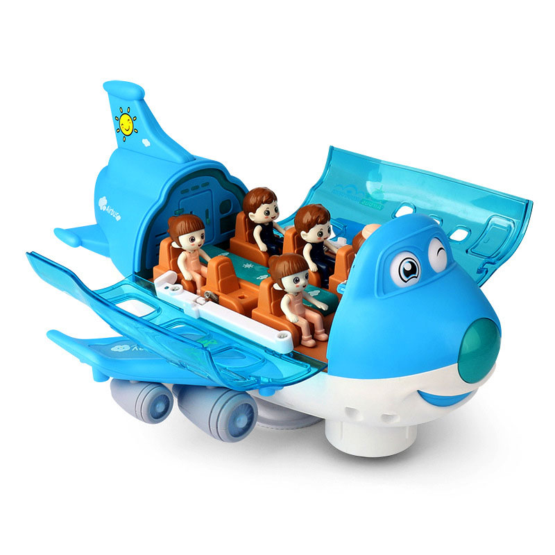 Large Electric Universal Airplane Simulation Model for Kids Items 360 Degree Rotation