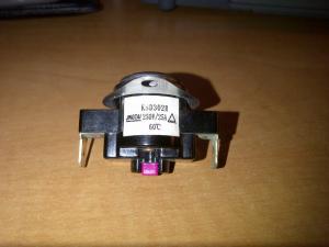 China 250V/25A ksd302 25A-40A3/4'' disc bimetal thermostat for water heater and water dispensor UL;VDE;RoHS factory