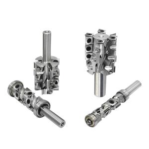 China Spindle Moulder Cutter Customization Spiral Flush Trim Router Bits Carbide Insert With Removable Carbide Inserts factory