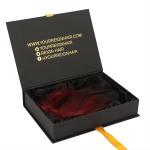 Matte Black Hair Extension Packaging Box Customizable Hair Bundle Box Packaging