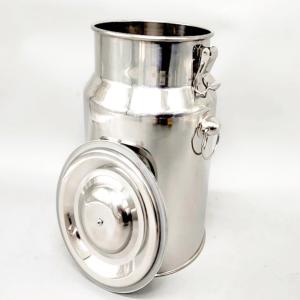 China Mini 8 Litres Raw milk storage No odor Stainless Steel milk can factory