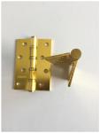 Heavy Four Steel Circle Residential Ball Bearing Door Hinges Soft Closing Flat