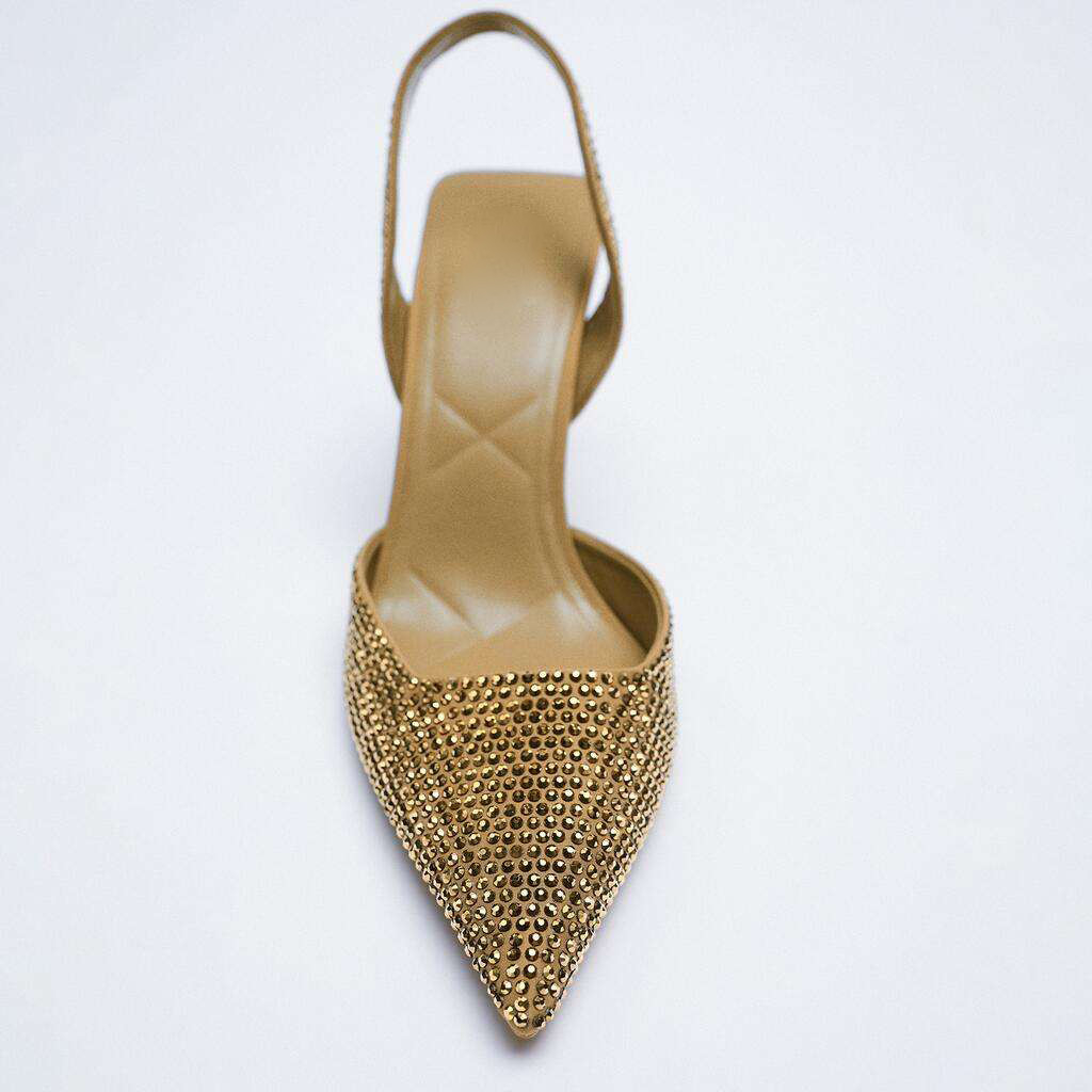 Rhinestones Women Blue Stiletto Heels For Party Cocktail Wedding