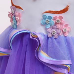 China Girls Cotton Polyester Blending Puffy Ball Gowns Size 110cm 150cm factory