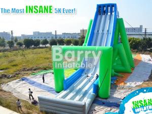 China Customized 5k Slingshot Giant Inflatable Slide For Adults 0.55mm PVC Tarpaulin factory