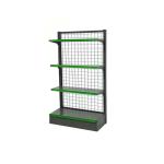 Euro style supermarket gondola shelves grid shelf retail store shelving