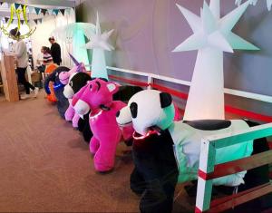 China Hansel amusement park shopping mall electric scooter stuffed ride on animals factory