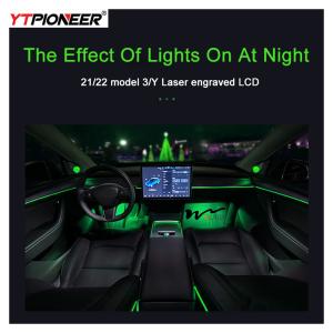 China 128 Colors Car Ambient Lighting Kit Tesla Model 3 Ambient Lighting 12V factory