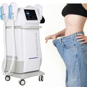 China 4 Handles EMS Sculpt Machine Muscle Stimulator Belly Fat Burning Butt Lifting Spa Equipment factory