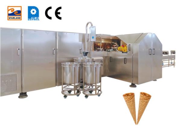 Automatic Rolled Sugar Cone Production Line Ice Cream Industrial Baking Waffle