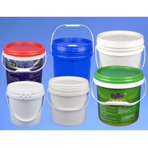 China Seal Lid Round Plastic Bucket with Custom Logo Printing Various Capacity Options factory