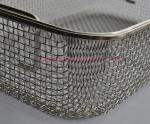 Medical Wire Mesh Sterilization Stainless Steel Basket 304 Grade Fda Passed